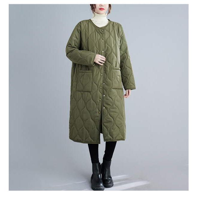 キルティング コート レディース ロング丈 中綿コート ジャケット アウター あたたかい  大きいサイズ S M L 軽い 温かい 軽量 おしゃれ  シルエット |  | 02