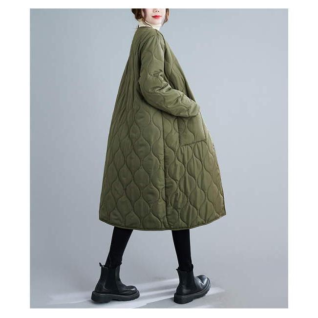 キルティング コート レディース ロング丈 中綿コート ジャケット アウター あたたかい  大きいサイズ S M L 軽い 温かい 軽量 おしゃれ  シルエット |  | 05