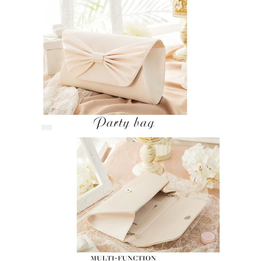 ハンドバッグ パーティーバッグ バッグ クラッチバッグ フォーマル リボン パール ビジュー レディース |  | 14