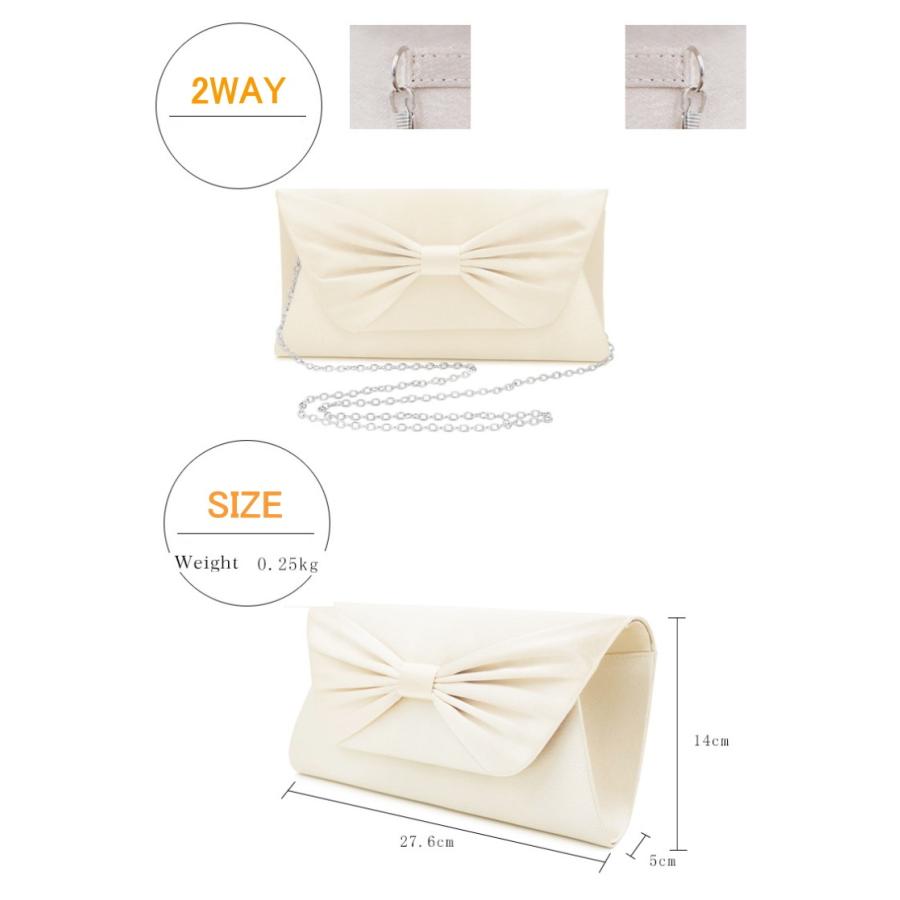 ハンドバッグ パーティーバッグ バッグ クラッチバッグ フォーマル リボン パール ビジュー レディース |  | 18