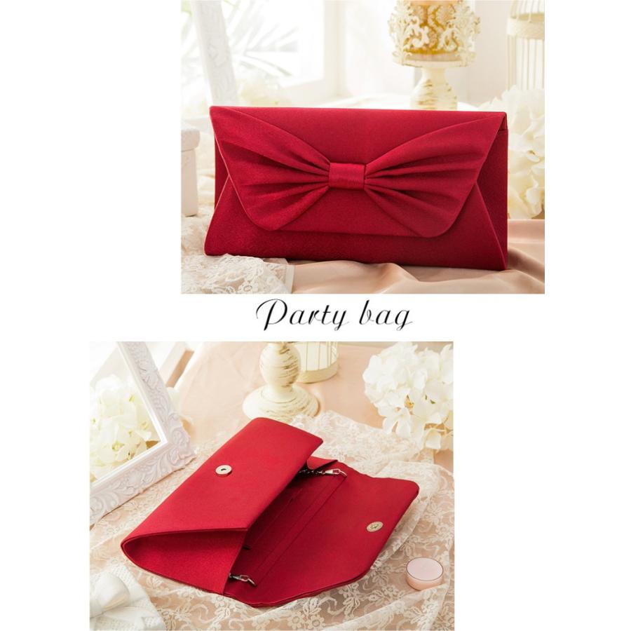 ハンドバッグ パーティーバッグ バッグ クラッチバッグ フォーマル リボン パール ビジュー レディース |  | 06