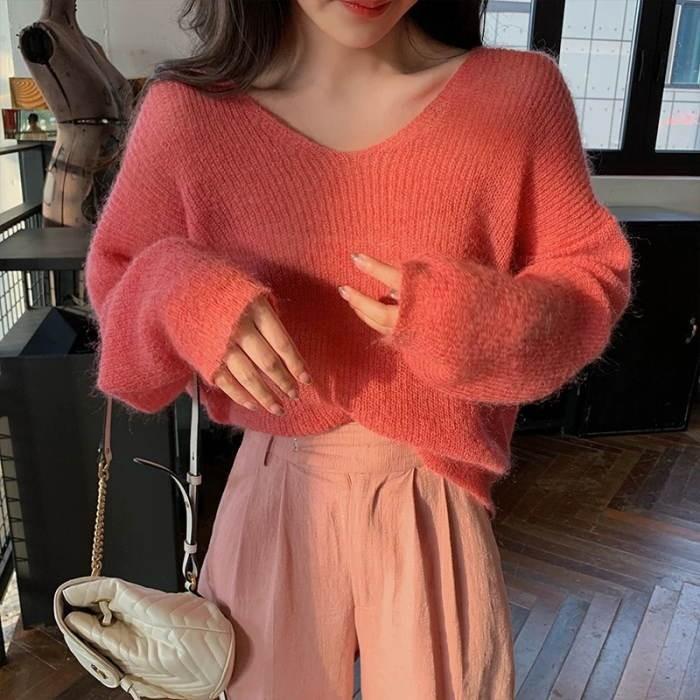 クーポンで19 Off ニットセーター レディース モヘアニット シャギーニット ドルマンスリーブ 春 秋冬おうちコーデ アパレル Sms Yang Gen 通販 Yahoo ショッピング