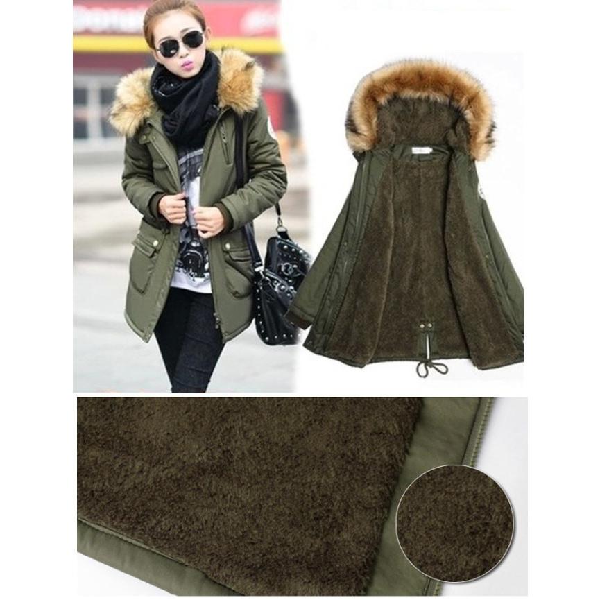 モッズコート レディース ミリタリーコート フェイクファー 裏起毛