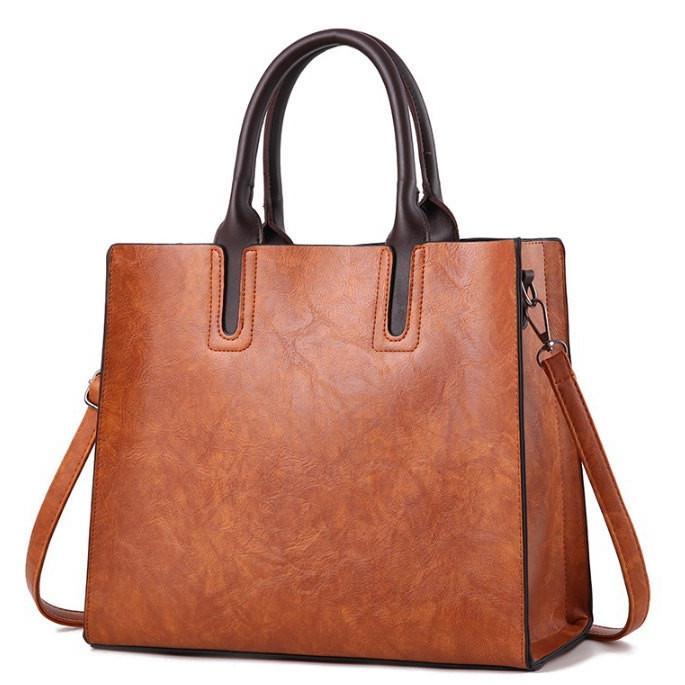 ショルダーバッグ レディース 無地 肩掛け ハンドバッグ 2WAY トート  