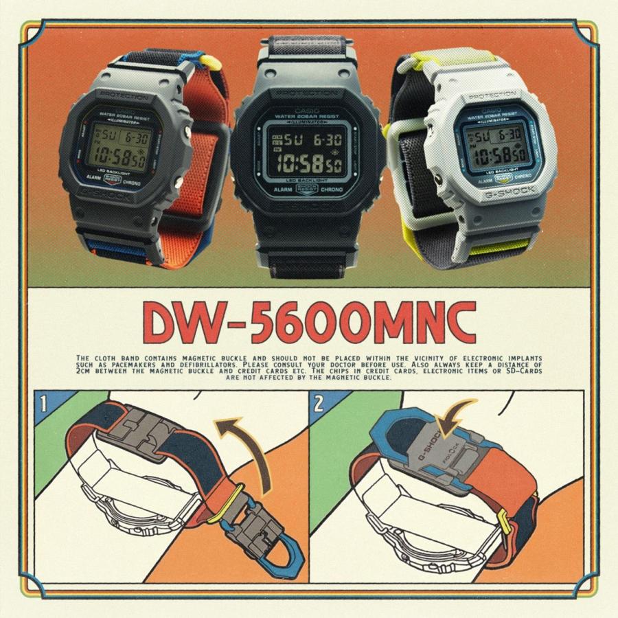 G-SHOCK カシオ Gショック NEW CLOTH BANDシリーズ DW-5600MNC-1JF
