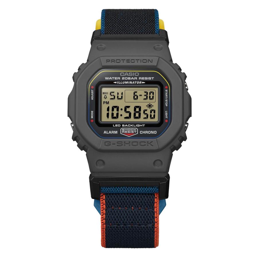 【レアカラー★未使用級★完動★美品】G-SHOCK DW-5600Eバンド新品 G-SHOCK カシオ Gショック NEW CLOTH BANDシリーズ DW-5600MNC-8A2JF