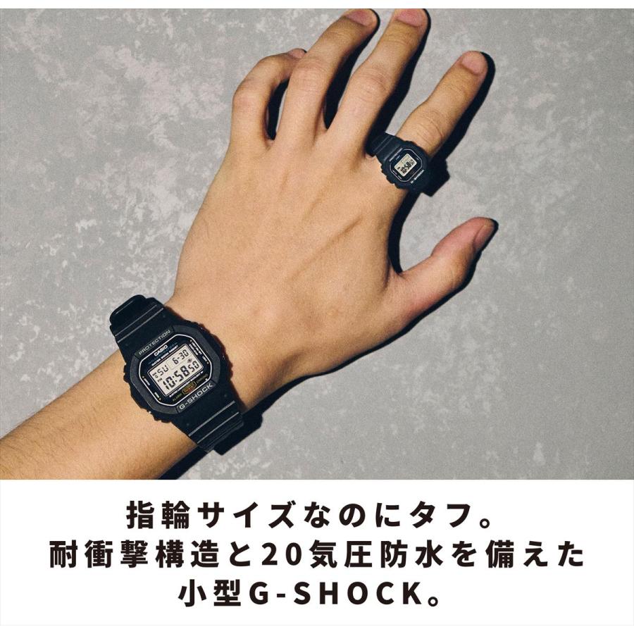 G-SHOCK カシオ nano DWN-5600-1JR 1/10サイズ ミニスクエア 20気圧