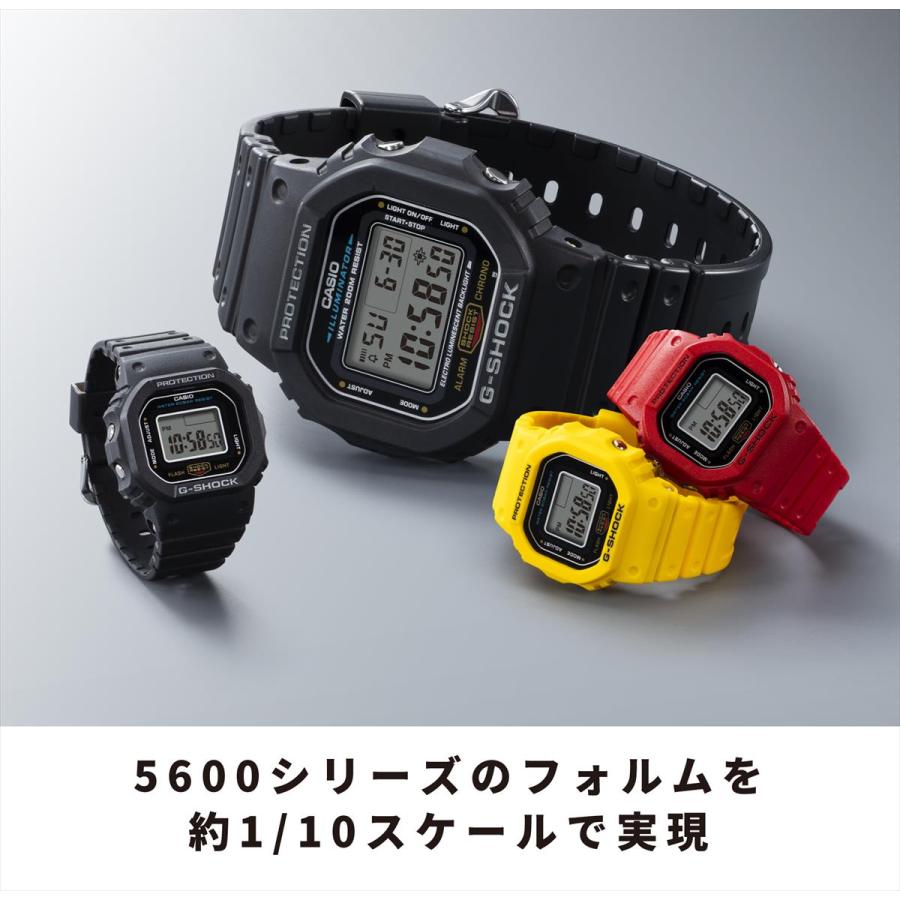 G-SHOCK カシオ nano DWN-5600-1JR 1/10サイズ ミニスクエア 20気圧