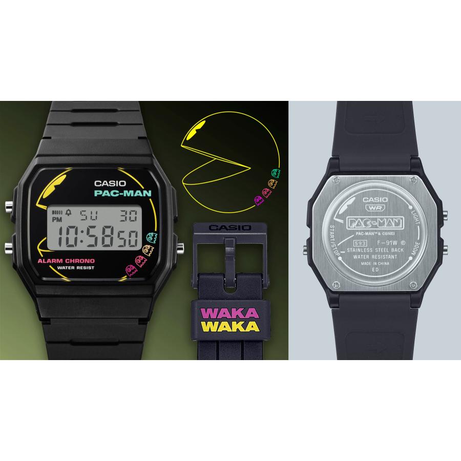 カシオ クラシック F-91WPC-1AJR パックマン PAC-MAN コラボレーション