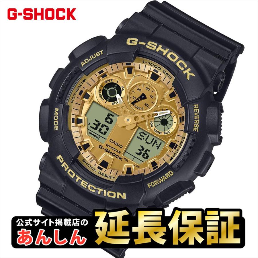 【新品未使用】G-SHOCK GA-100GGB-1A9JF ブラック・ゴールド G-SHOCK カシオ Gショック GA-100GGB-1A9JF Black and Gold
