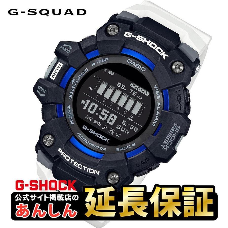 【美品】CASIO G-SHOCK G-SQUAD GBD-100-1A7JF G-SHOCK カシオ Gショック GBD-100-1A7JF 歩数計 モバイルリンク 耐