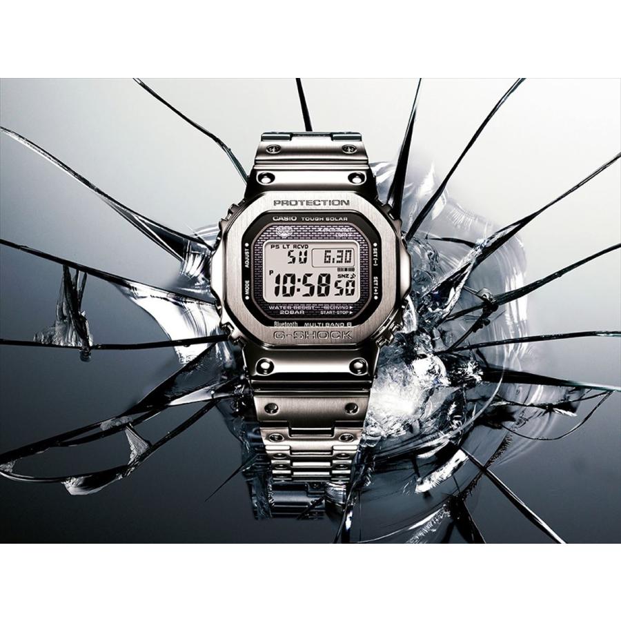 【極美品】カシオ　G-SHOCK フルメタル　GMW-B5000D-1JF 箱付 G-SHOCK （豪華おまけ有） Gショック フルメタル シルバー 電波