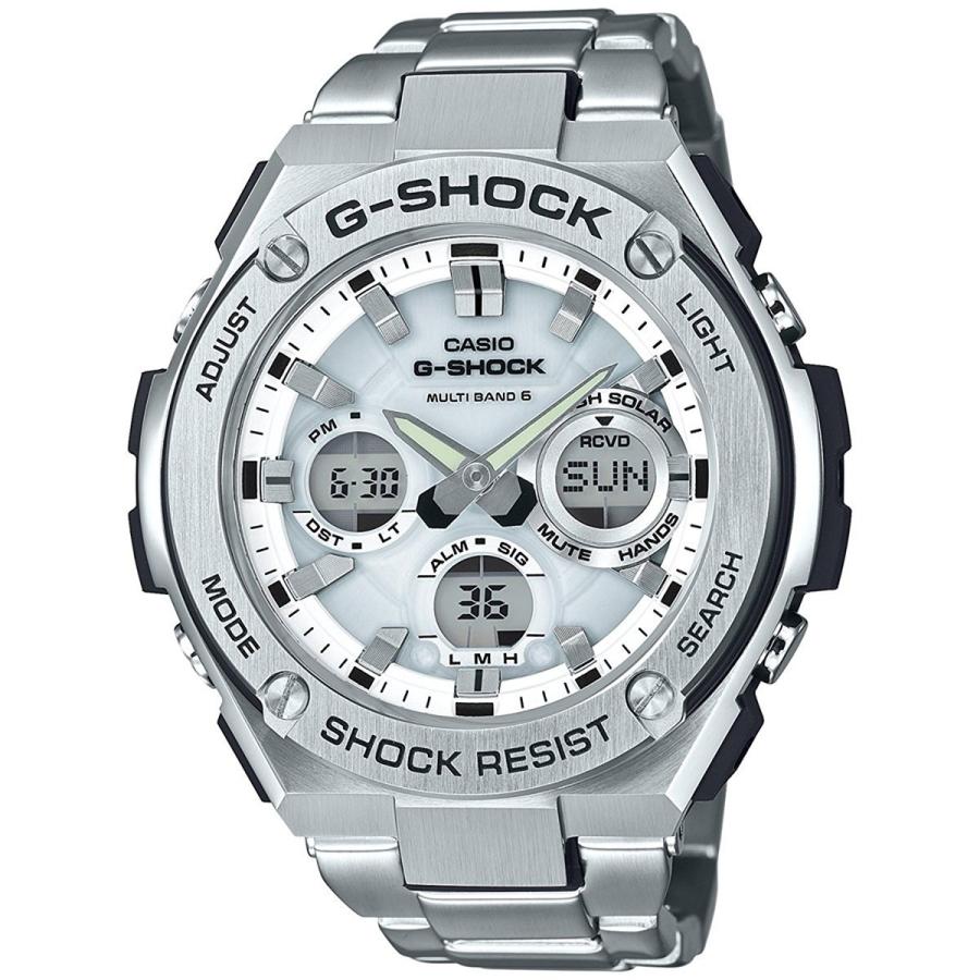【極美品】G-SHOCK GST-W110D 7AJF 電波ソーラー　タフソーラ G-SHOCK カシオ Gショック GST-W110D-7AJF G-STEEL 電波 ソーラー G