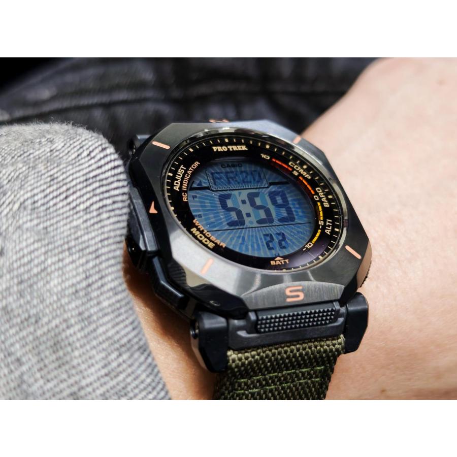 カシオ プロトレック PRW-69YB-3JF カーキ コーデュラバンド 電波時計
