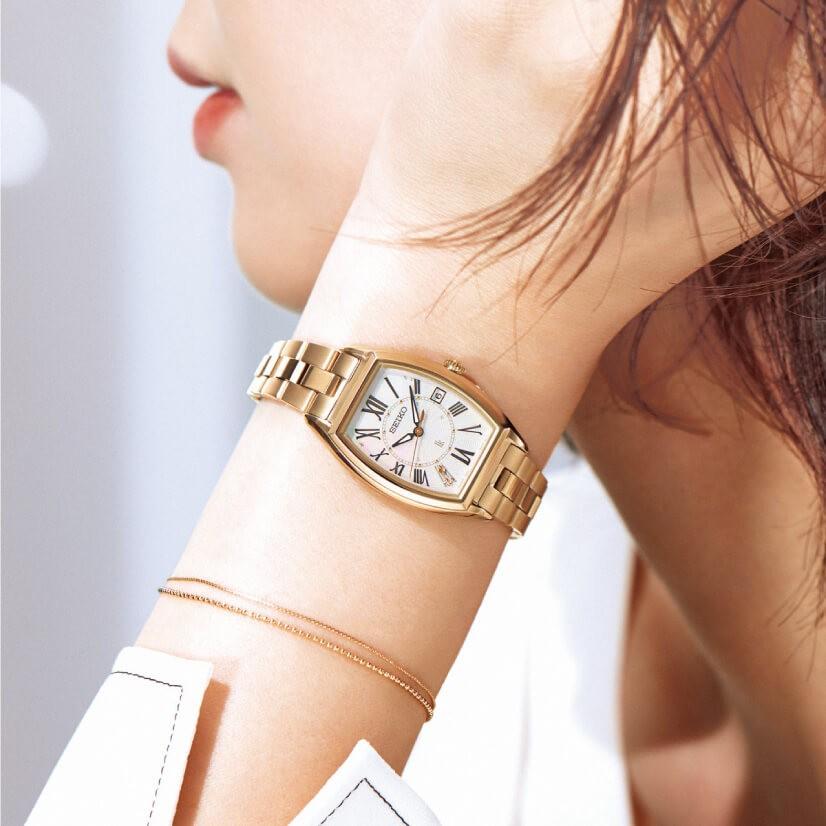 LUKIA セイコー ルキア SSQW046 レディゴールド チタン SEIKO LUKIA