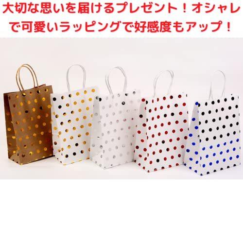 トゥルーハーツ ラッピング 袋 おしゃれ 可愛い プレゼント 紙袋 紙バッグ ギフトバッグ 手提げ お菓子 小物 マチあり 10枚 小サイズ 水玉 S 2123 Yanoショップ 通販 Yahoo ショッピング