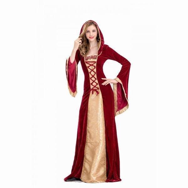 ハロウィーンHalloween ハロウィン万聖節レディースパーティー用仮装クリスマス演出服コスチュームコスプレクレ悪魔 巫女 魔女レッドブラック 通販 ハロウィーンHalloween ハロウィン万聖節 大人 パーティー クリスマス演出服 女王様 お姫様 宮廷風