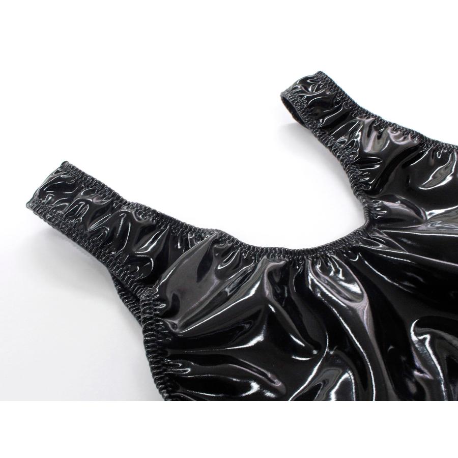 ハイレグ レオタード Tバック エナメル生地 ユニセックス : under wear