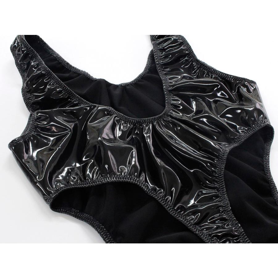 ハイレグ レオタード Tバック エナメル生地 ユニセックス : under wear