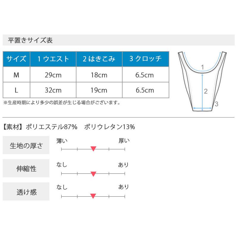 ビキニブリーフ ハイレグ ノーシーム はぎ無し ブライト2WAY生地 ユニセックス |  | 12