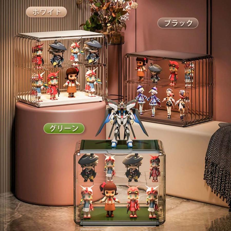 コレクションケース フィギュアケース アクリル 薄型 卓上 透明 防塵 コレクションケース棚 模型 展示用 透明扉 収納｜yanyan-beauty｜11