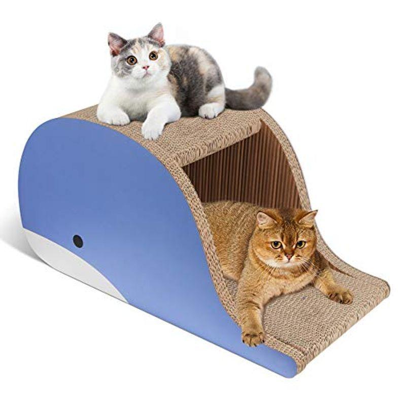 一部予約販売中 オシャレ 猫爪とぎ Roomingcare 大型 サイズ61 3 防寒 高密度 強化ダンボール 無臭 頑丈 安定 クジラ版猫ハウス つめとぎ 猫用品 Oyostate Gov Ng