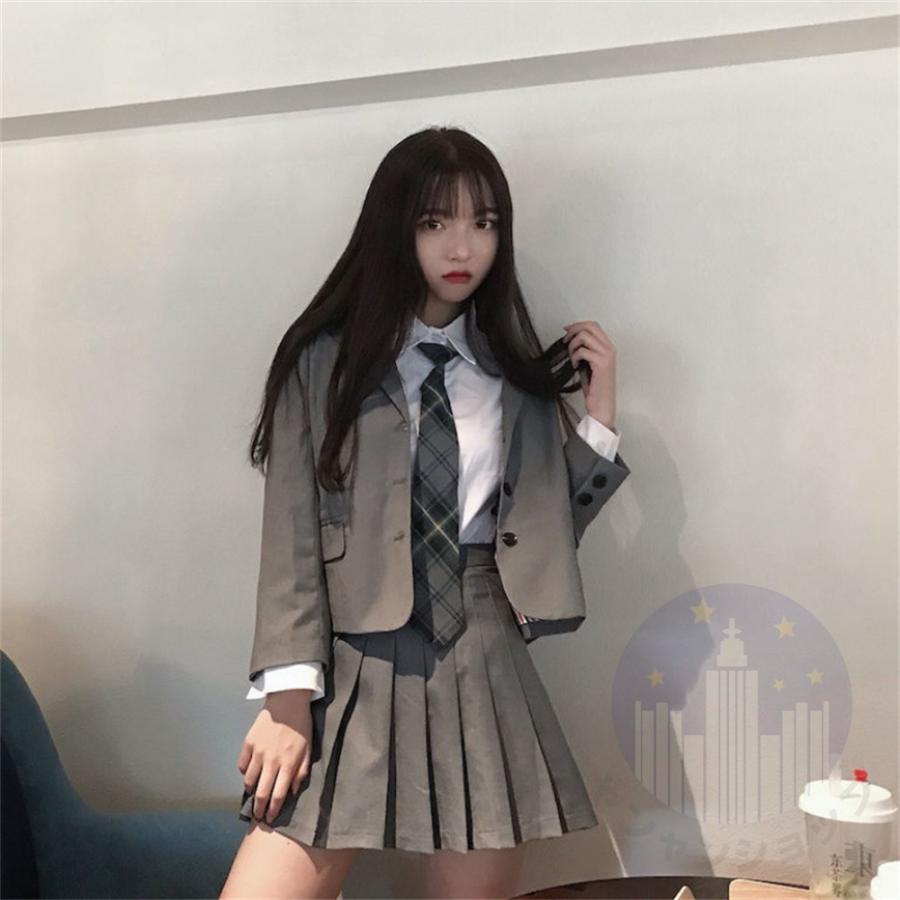卒業式 スーツ 女の子 韓国 制服 卒服 小学校 女子 ゆったりサイズ 4点  