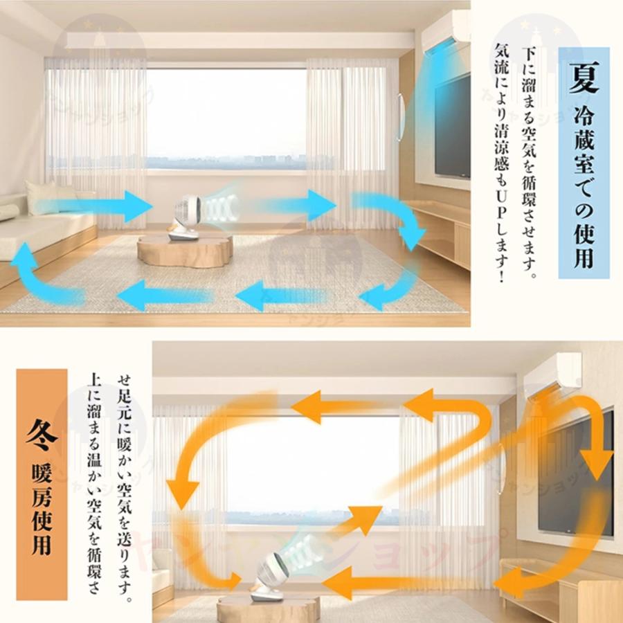 扇風機 小型 卓上 リビング扇風機 首ふり サーキュレーター 26畳 おしゃれ 静音 usb 360°首振り省エネ 3段階風量調節 3D送風 空気循環 冷風機 暑さ対策 xr-ht01｜yanyanshop｜14