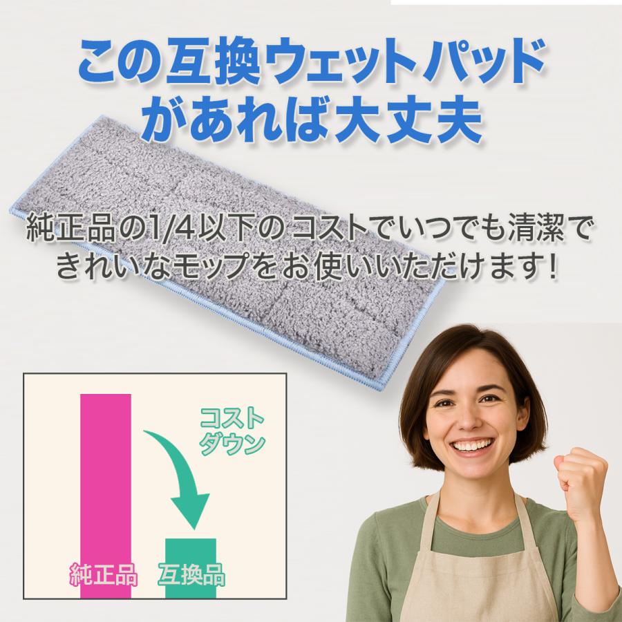 ブラーバ ジェット m6 ウェットパッド 互換品 3枚セット 3枚 水洗いOK