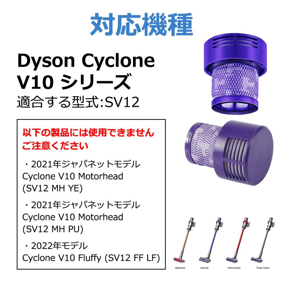ダイソン 掃除機 フィルター V10 互換品 2個セット SV12 dyson ダイソン 掃除機 フィルター V10 互換品 2個セット SV12 dyson