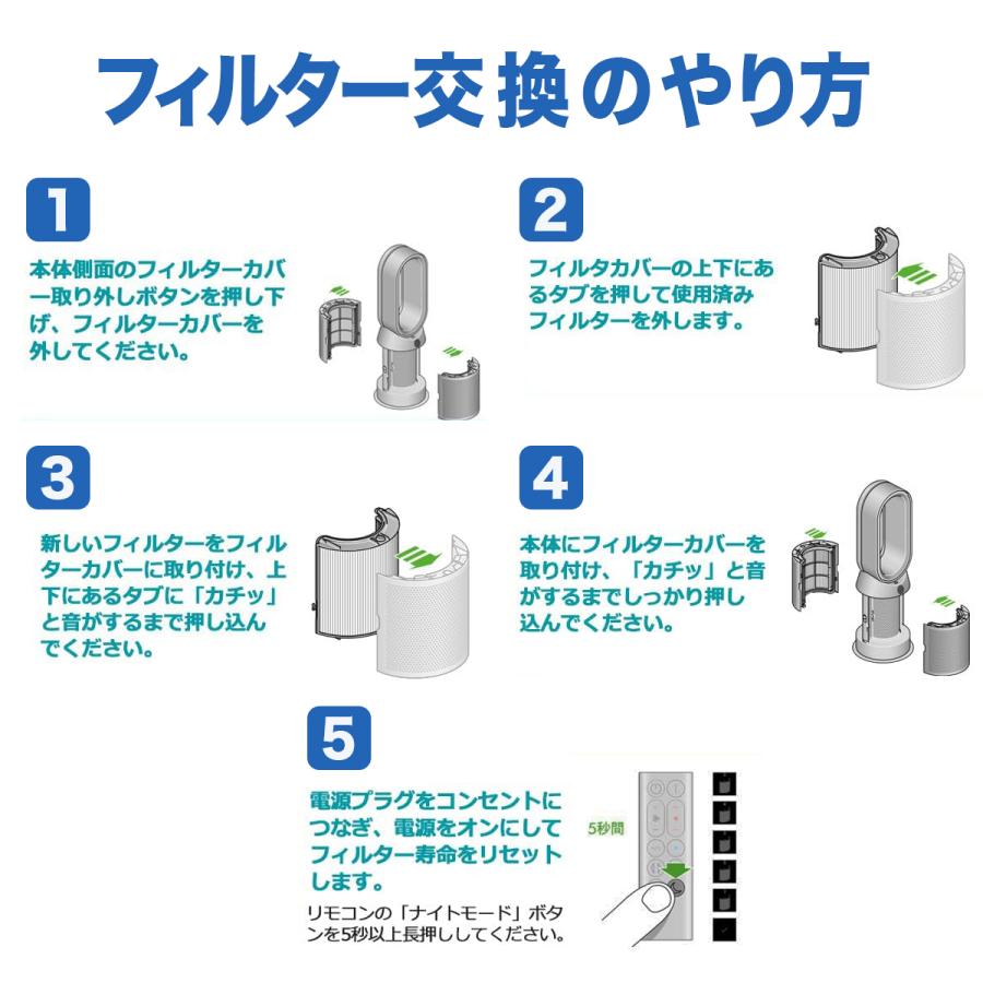 pure cool ダイソン 空気清浄機用フィルター 互換品 HP07 TP04 TP07