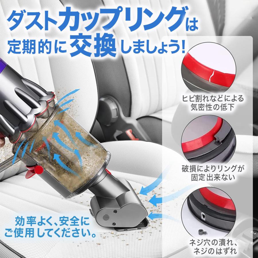 ダイソン ダストカップ 蓋 パッキン リング クリアビン 互換品