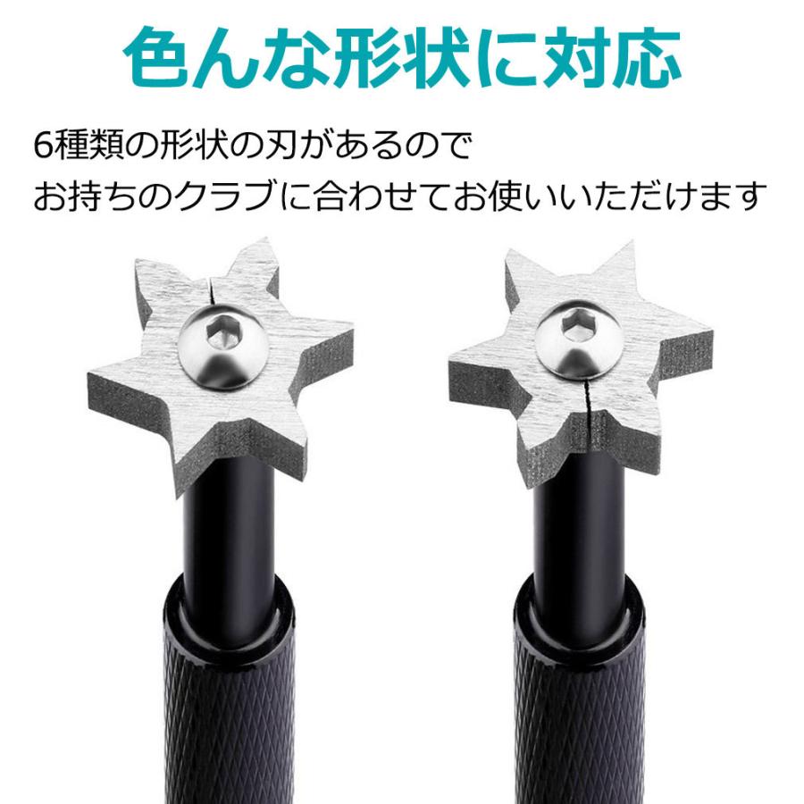 アイアン ウェッジ クリーナー シャープナー 溝切り 溝削り V溝 U溝 ゴルフ ドライバー バックスピン復活｜yaostore｜06