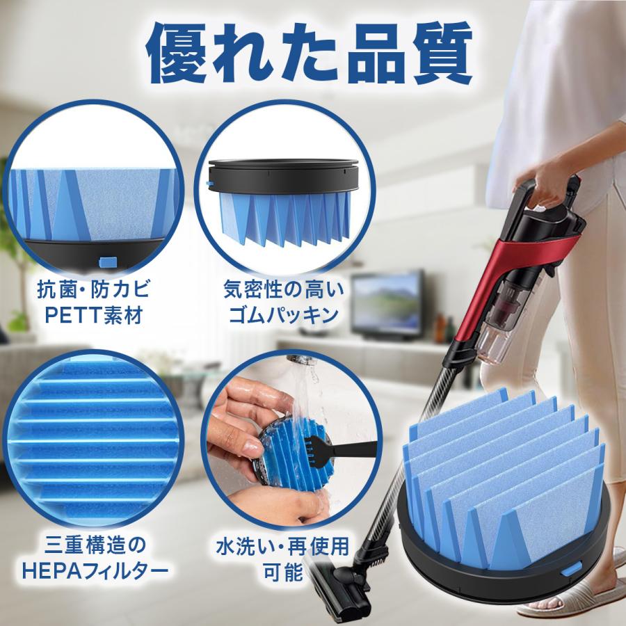 RACTIVE Air シャープ 掃除機 フィルター 互換品 2個セット 2173370543