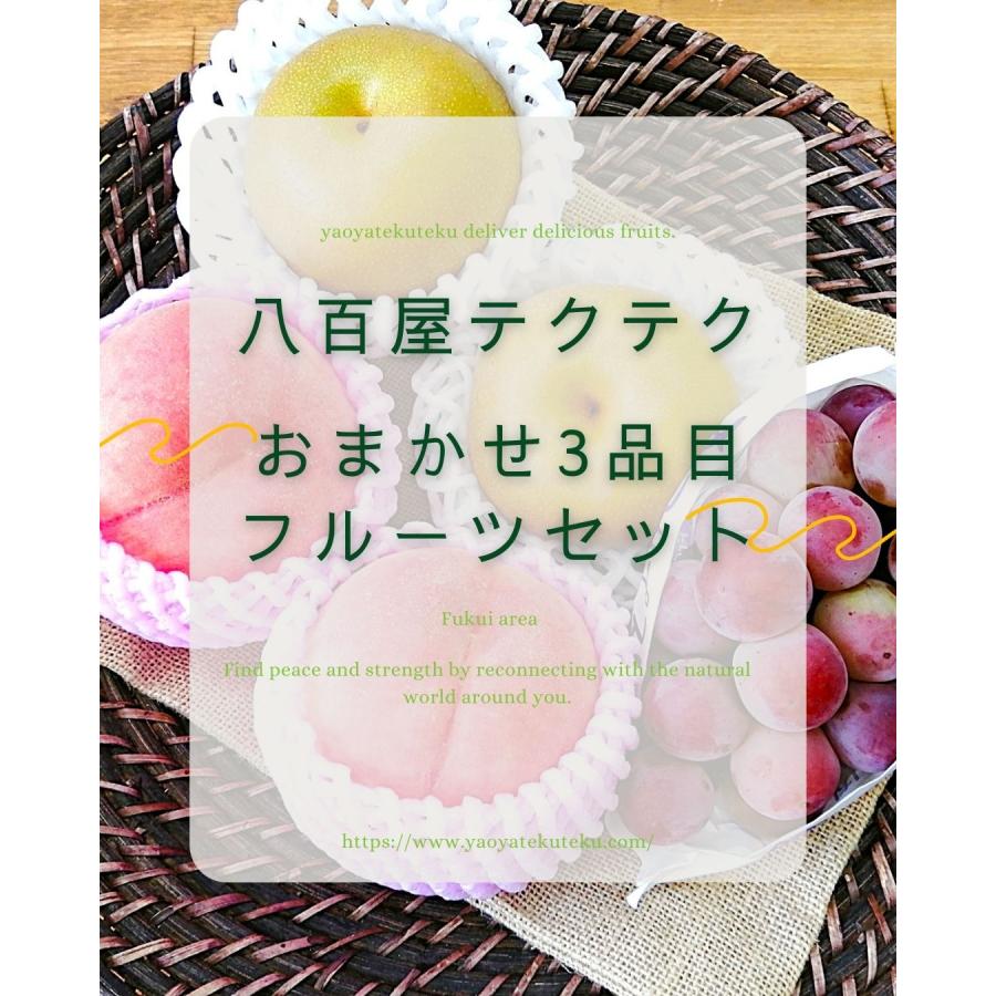 フルーツセット おまかせ3品目 旬の果物詰め合せ 新鮮 クール便 本州・四国は送料無料 商品説明書同封 八百屋テクテクセレクション |  | 02