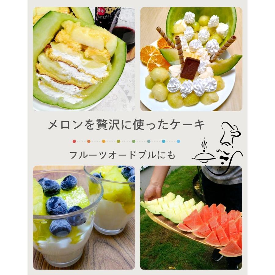 福井県産 アールスメロン 予約販売受付中 初夏は6月下旬頃より発送 秋は10月中旬頃より発送 食べごろ表示付き 青肉メロン |  | 07