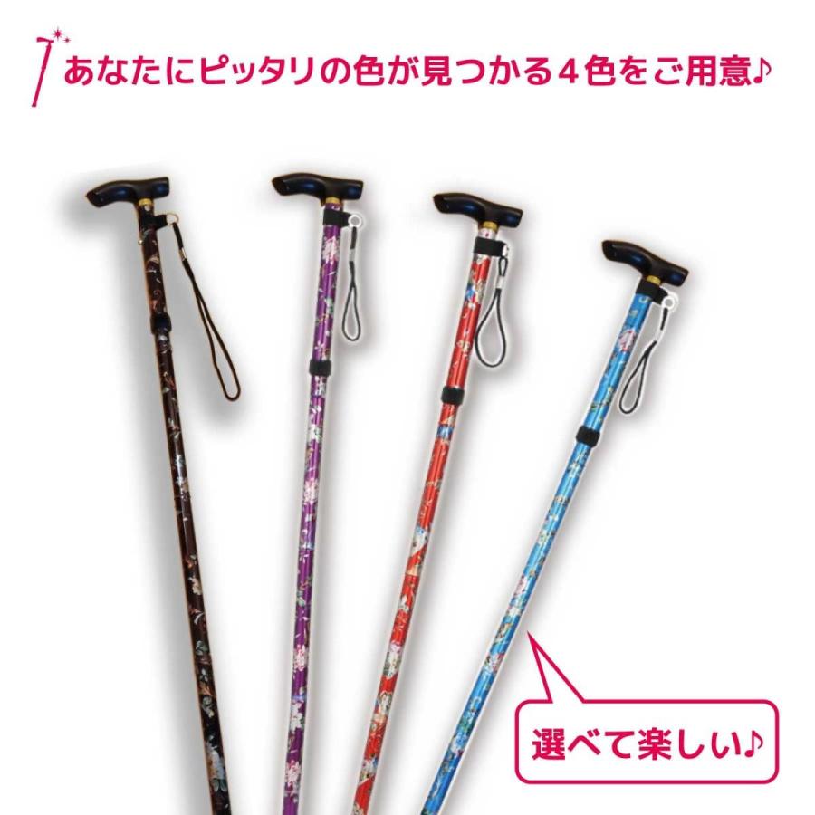折りたたみ杖 女性 軽量 おしゃれ 可愛い 花柄 折り畳み式 ステッキ 介護 らくらくステッキ 花柄パープル 男女兼用 ヨロズヘルスケア Fs 030 やおよろず屋 通販 Yahoo ショッピング