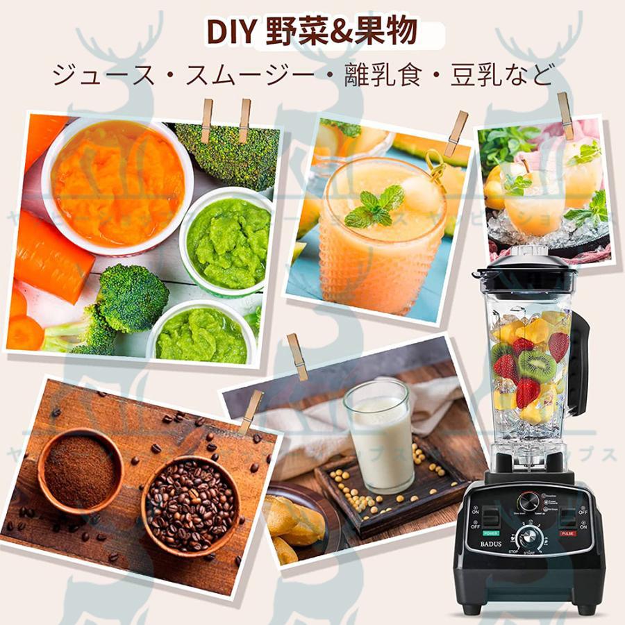 ミキサー 大容量 ブレンダー 2L 家庭用業務用スムージー 多機能