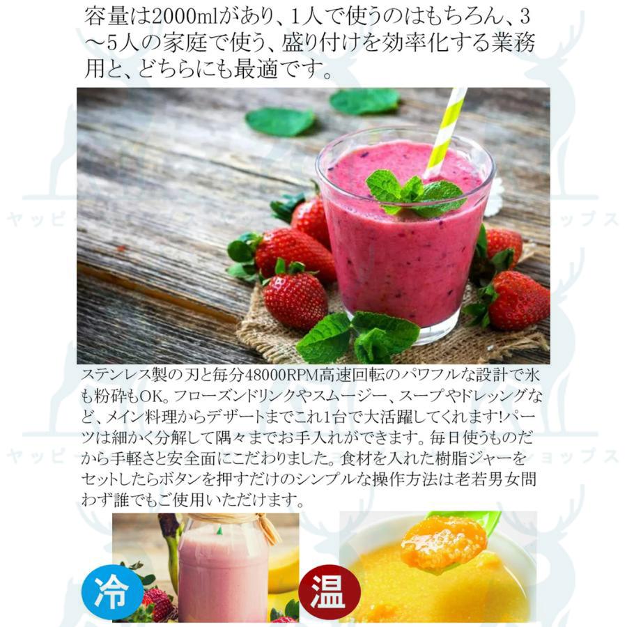 ミキサー 大容量 ブレンダー 2L 家庭用業務用スムージー 多機能 ミキサー 大容量 ブレンダー 2L 家庭用業務用スムージー 多機能