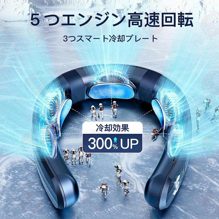 安い販促 首掛け扇風機 ネッククーラー 首かけ扇風機 羽なし 6000mAh大容量 半導体冷却 3つ冷却プレート 持ち運びやすい 720°送風 冷暖両用 省エネ 速冷【新品特典】