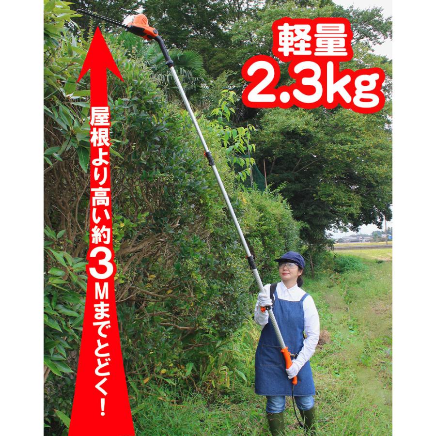 更にお値下げ YARD FORCE 高枝バリカンEH-N32-JP Amazon | YARD FORCE 3m バリカン 100V電源 20mコード付 (高枝