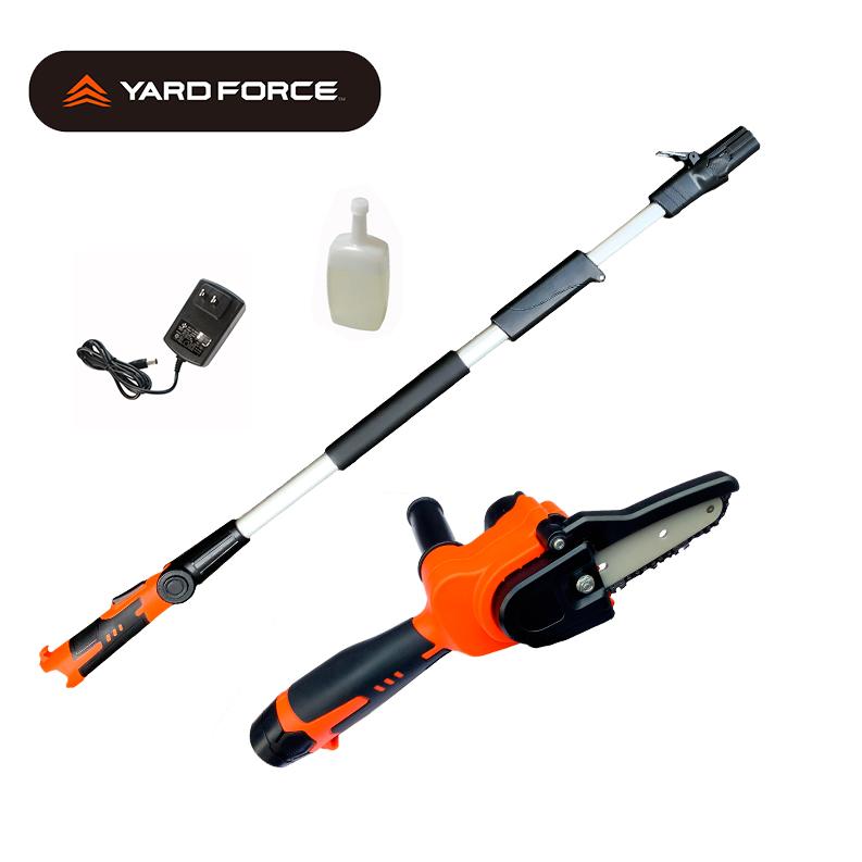 YARD FORCE 高枝切り 電動チェーンソー 軽量 2WAY「12V YARD FORCE 高枝切り 電動チェーンソー 軽量 2WAY「12V