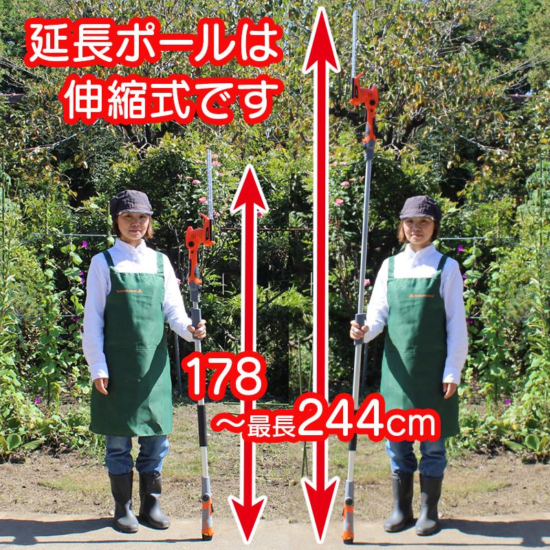YARD FORCE（ヤードフォース） 高枝切りのこぎり 剪定バリカン 「12V 