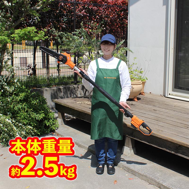 YARD FORCE（ヤードフォース） 高枝 チェーンソー「24Vコードレス高枝 