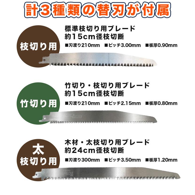 YARD FORCE（ヤードフォース） 入荷後出荷 高枝 電動のこぎり 日本製替