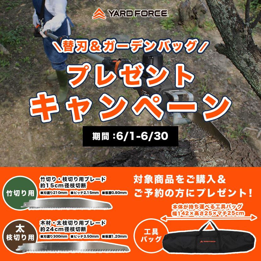 YARD FORCE（ヤードフォース） 高枝電動のこぎり 3メートル 充電式