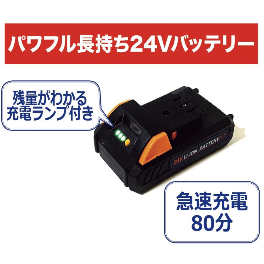 24V 高出力バッテリー 日本製 YARD FORCE 24V共通リチウムイオンバッテリー YARDFORCE ヤード
