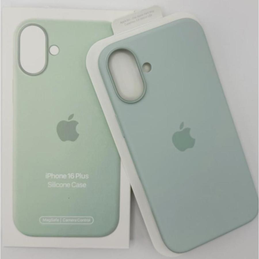 iPhone16plus 　シリコンケース　アクアマリン MagSafe対応 アップル アイフォン 並行輸入品 ケースa | 