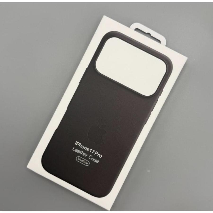 iPhone17pro レザーケース-　ブラック MagSafe対応 アップル アイフォン 並行輸入品 ケースa | 