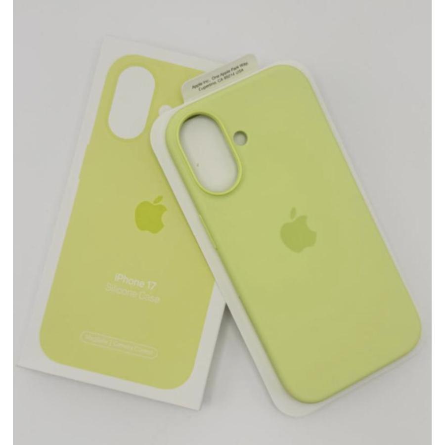 iPhone17 シリコンケース ネオンイエロー MagSafe対応 アップル アイフォン 並行輸入品 ケースa | 